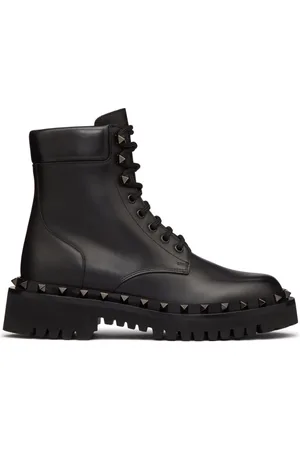 VALENTINO GARAVANI Rockstud 50mm ankelstøvler i læder