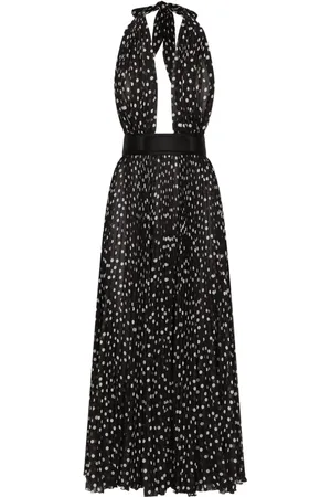 Dolce & Gabbana Kjole med halterneck og polkaprikker