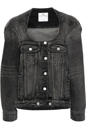 Courrèges Denimjakke med U-hals