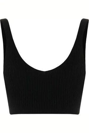 Cashmere In Love Ribstrikket cropped top