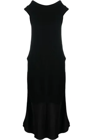 SEMICOUTURE Lang kjole med off-shoulder-snit