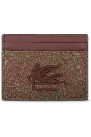 Etro Kortholder med paisleytryk og broderi