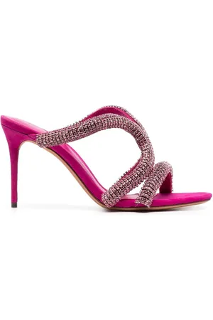 ALEXANDRE BIRMAN Krystaludsmykkede 85mm mules