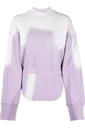 The Attico Sweatshirt med batiktryk og bindedetalje