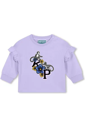Kenzo T-shirt-kjole med logotryk