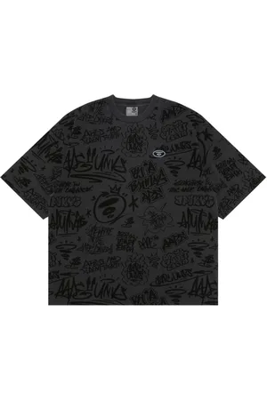 A Bathing Ape T-shirt med logoapplikation