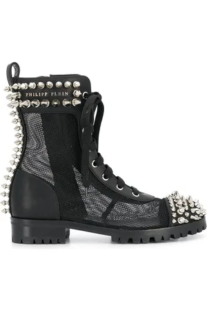 Philipp Plein 35mm støvler med nitter og snøre