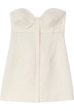 Proenza Schouler Bustier-top i mønstret jacquard