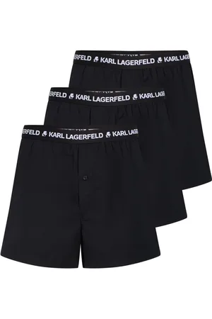 Karl Lagerfeld Vævede boksershorts med logobånd (pakke med tre)