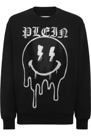 Philipp Plein Smile sweatshirt med rhinsten