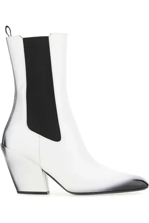 Prada 100 mm Chelsea-støvler i læder