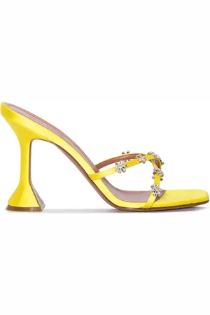 Amina Muaddi Krystaludsmykkede 95mm mules