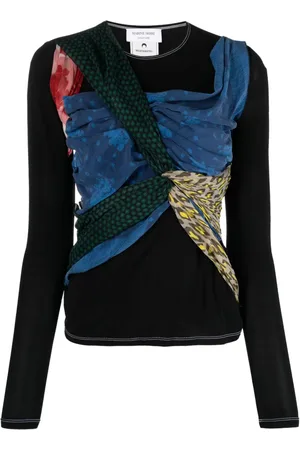 Marine Serre Draperet jerseytop