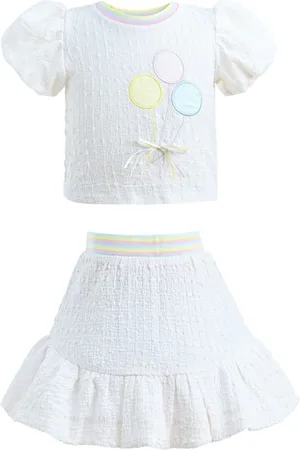 Mimi Tutu Sæt med nederdel og top i bouclé