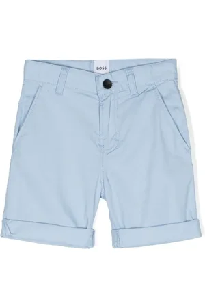 HUGO BOSS Shorts med mellemhøj talje og opslag
