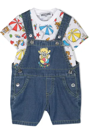 Moschino Overalls i denim med logo