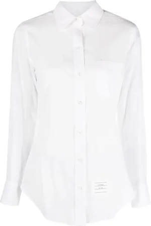 Thom Browne Skjorte med rund krave
