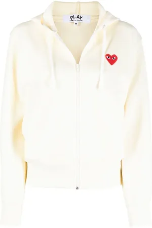 Comme des Garçons Hættetrøje med hjertelogo