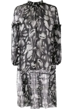 Alexander McQueen Bluse med søskal-tryk