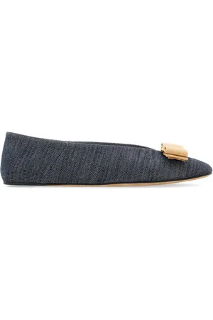 Salvatore Ferragamo Vara ballerinaer i denim