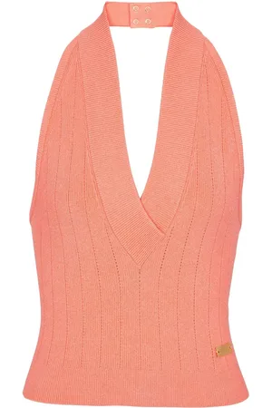 Balmain Strikket top med halterneck