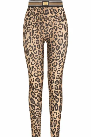 Dolce & Gabbana Leggings med leopardtryk