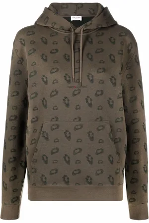 Saint Laurent Hættetrøje med lange ærmer og logotryk