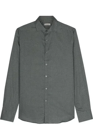 CANALI Skjorte med geometrisk mønster