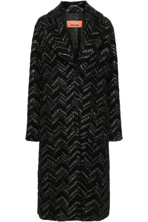 Missoni Frakke i bouclé med chevronmønster