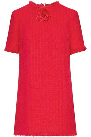 Oscar de la Renta Kort shift-kjole i bouclé-tweed