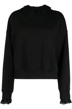 GOEN.J Sweatshirt med hæklet krave