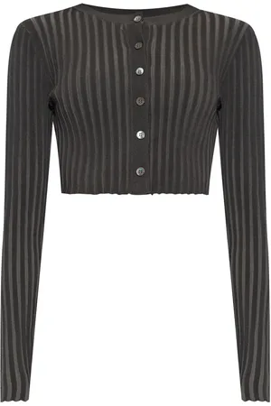 Alexander Wang Ribstrikket cropped cardigan