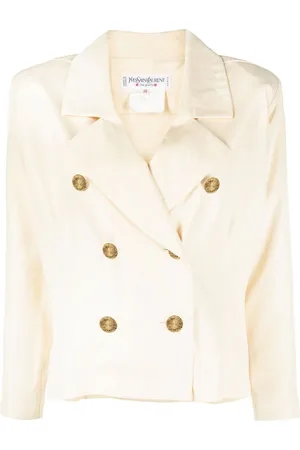 Saint Laurent Dobbeltradet jakke fra 1980