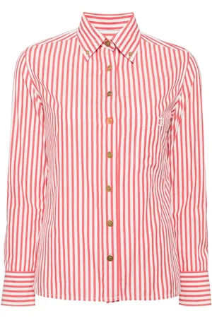 CHANEL 1990-2000 stribet skjorte