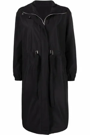 YVES SALOMON Oversize frakke med lynlås