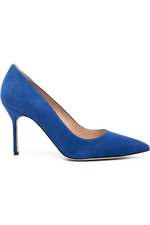 Manolo Blahnik BB 90mm pumps i ruskind