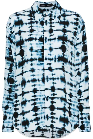 Proenza Schouler Norman skjorte med batiktryk