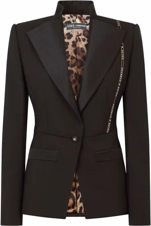 Dolce & Gabbana Enkeltradet blazer med logokant