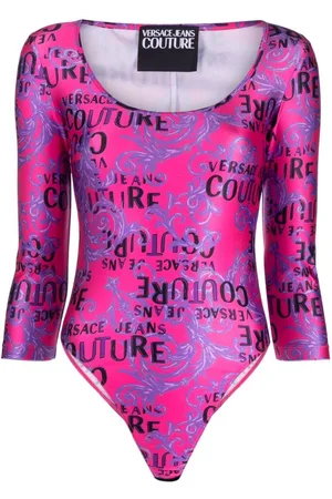 VERSACE Langærmet body med logotryk