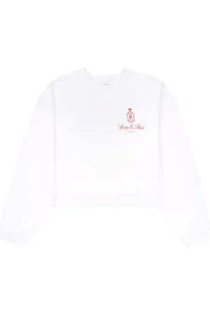 Sporty & Rich Cropped Vendome top med rund hals