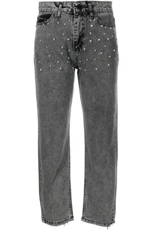 Ana Radu Cropped jeans med krystaludsmykning