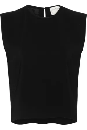 FORTE FORTE Cropped bluse i crepe