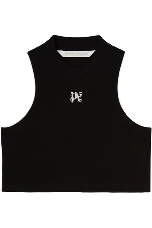 Palm Angels Cropped tanktop med paneler og PA-monogram