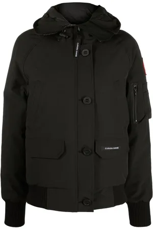 Canada Goose Dunjakke med hætte og logomærke