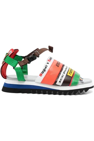 Kolor Sandaler med patchwork og spænde