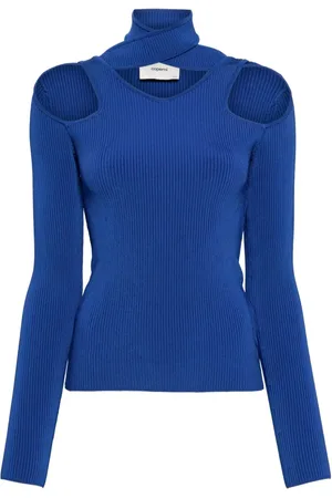 COPERNI Ribstrikket sweater med udskæringsdetalje