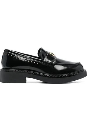 Twin-Set 40mm loafers i læder med nitter