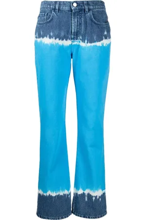Alberta Ferretti Jeans med svaj og batiktryk