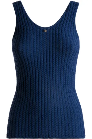 Bally Tanktop i strik med udskæringsdetalje