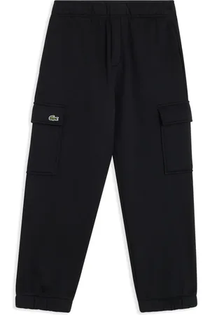 Lacoste Joggingbukser i fleece med krokodillebroderi